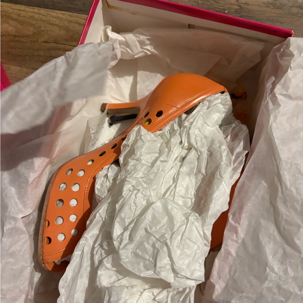 Orange Perforated Flats